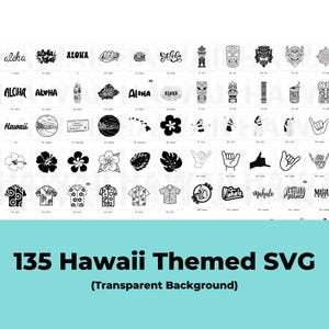 Hawaii SVG Bundle | Aloha svg | Shaka svg | Hula svg | Tiki svg | Hawaiian Shirts svg | Digital Download