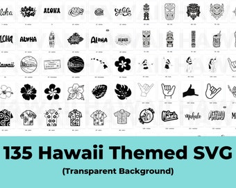 Hawaii SVG Bundle | Aloha svg | Shaka svg | Hula svg | Tiki svg | Hawaiian Shirts svg | Digital Download