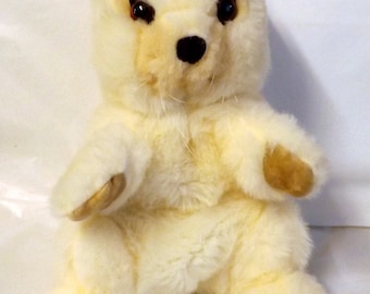 Vintage Rabbit Hand Puppet by Golden Bear, Made in England, Super Condition