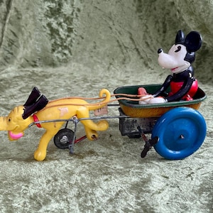 1981 New Old Stock Disney Show Boat Toy Featuring Mickey, Minnie