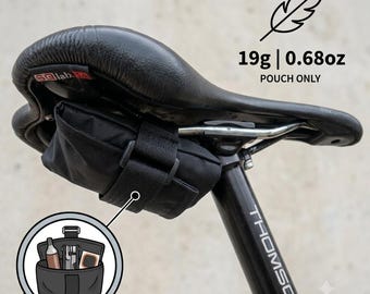 Ultralight X-Pac VX21 Saddle Bike Bag | Minimalist Road Bike Seat Pouch | Tool & Repair Kit