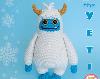 Jampa the Yeti Crochet PDF Pattern: Amigurumi Chubby Snow Monster