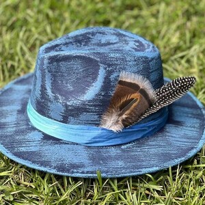 The Ryann - Hand painted & designed fedora hat image 2