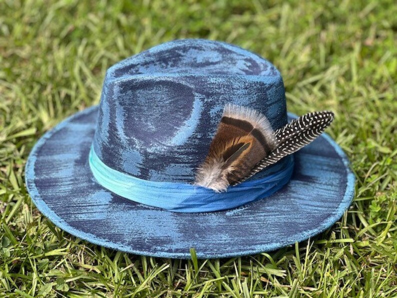 The Ryann - Hand painted & designed fedora hat image 2