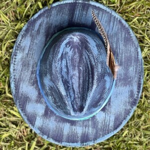 The Ryann - Hand painted & designed fedora hat image 3