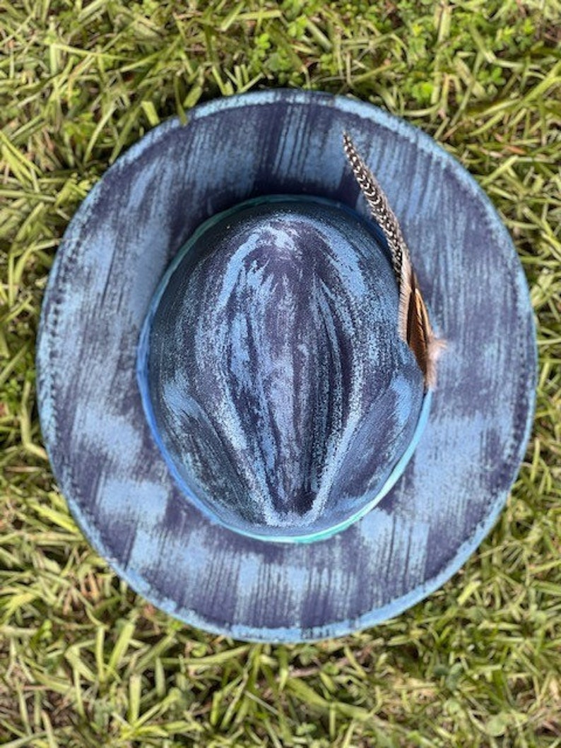 The Ryann - Hand painted & designed fedora hat image 3