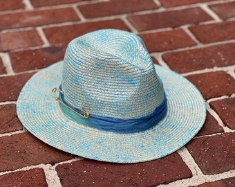 The Tatum - Hand painted & designed straw fedora hat