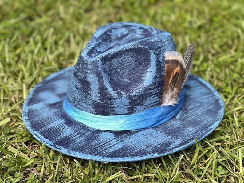 The Ryann - Hand painted & designed fedora hat image 1