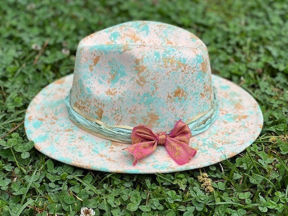 The Kate - Hand Painted & Designed Fedora Hat - Etsy display picture 1