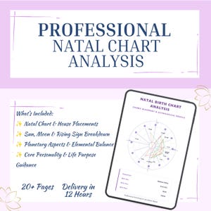 Personalized Natal Chart Reading | Detailed Birth Chart Analysis PDF Report