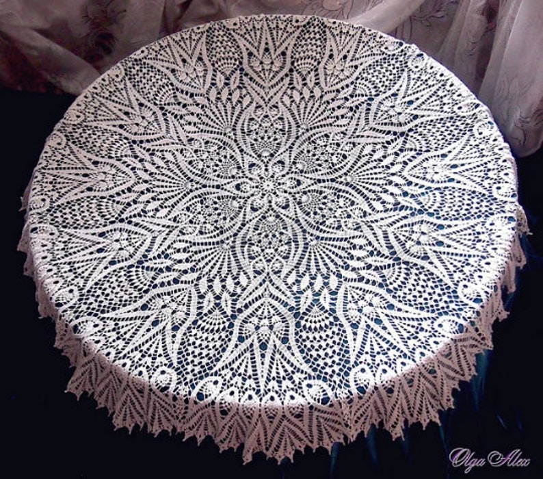 Grand Lace Tablecloth Olga Alex image 2