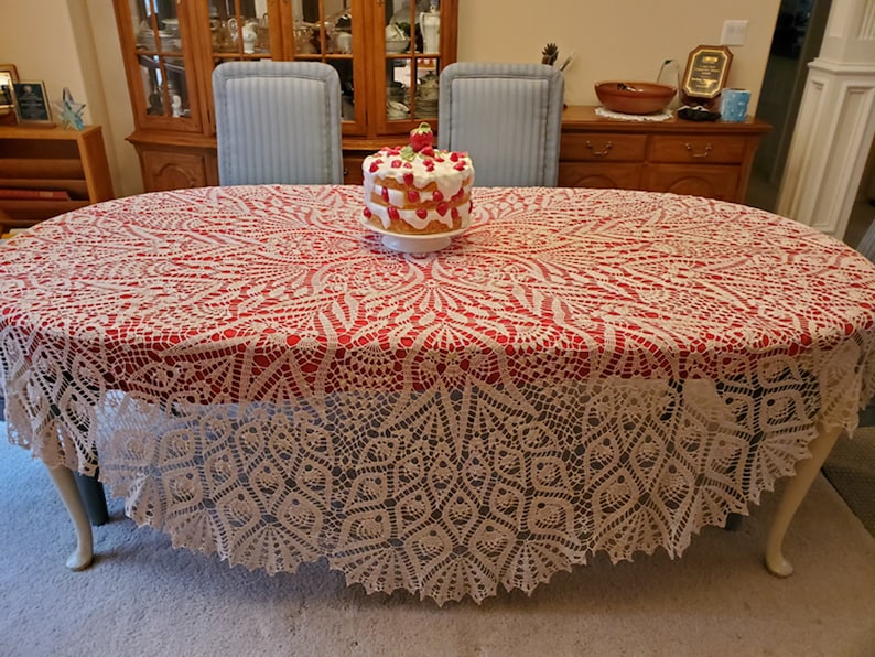 Grand Lace Tablecloth Olga Alex image 8