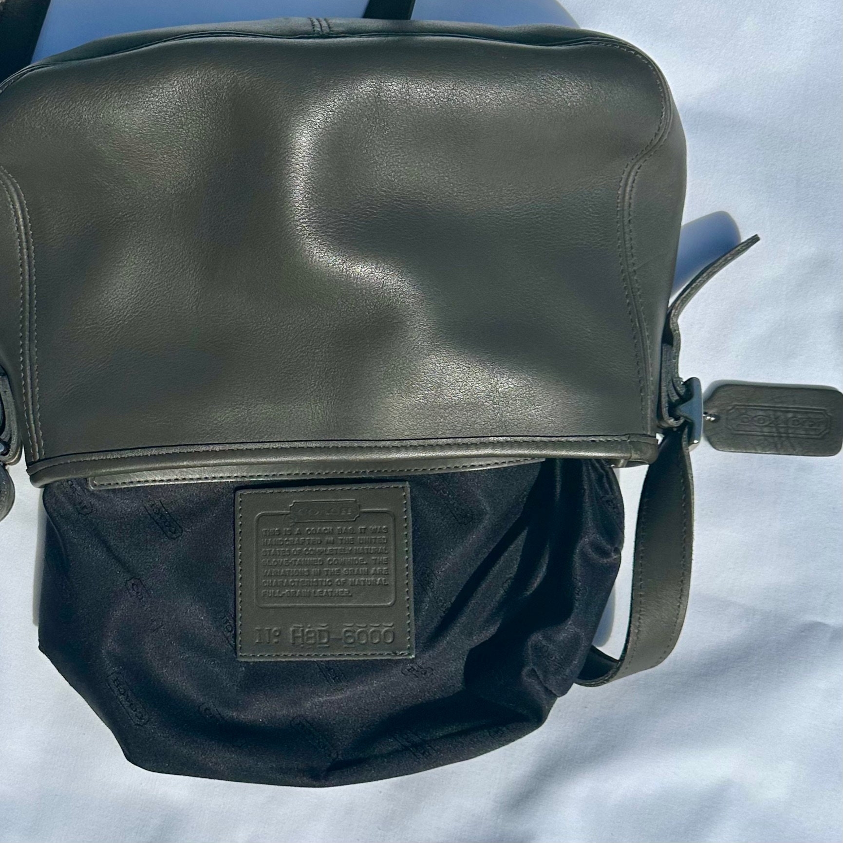 コーチャン 直接受渡し Coach Vintage 1998 Chelsea Zip Crossbody Bag Gray Leather, Nickel