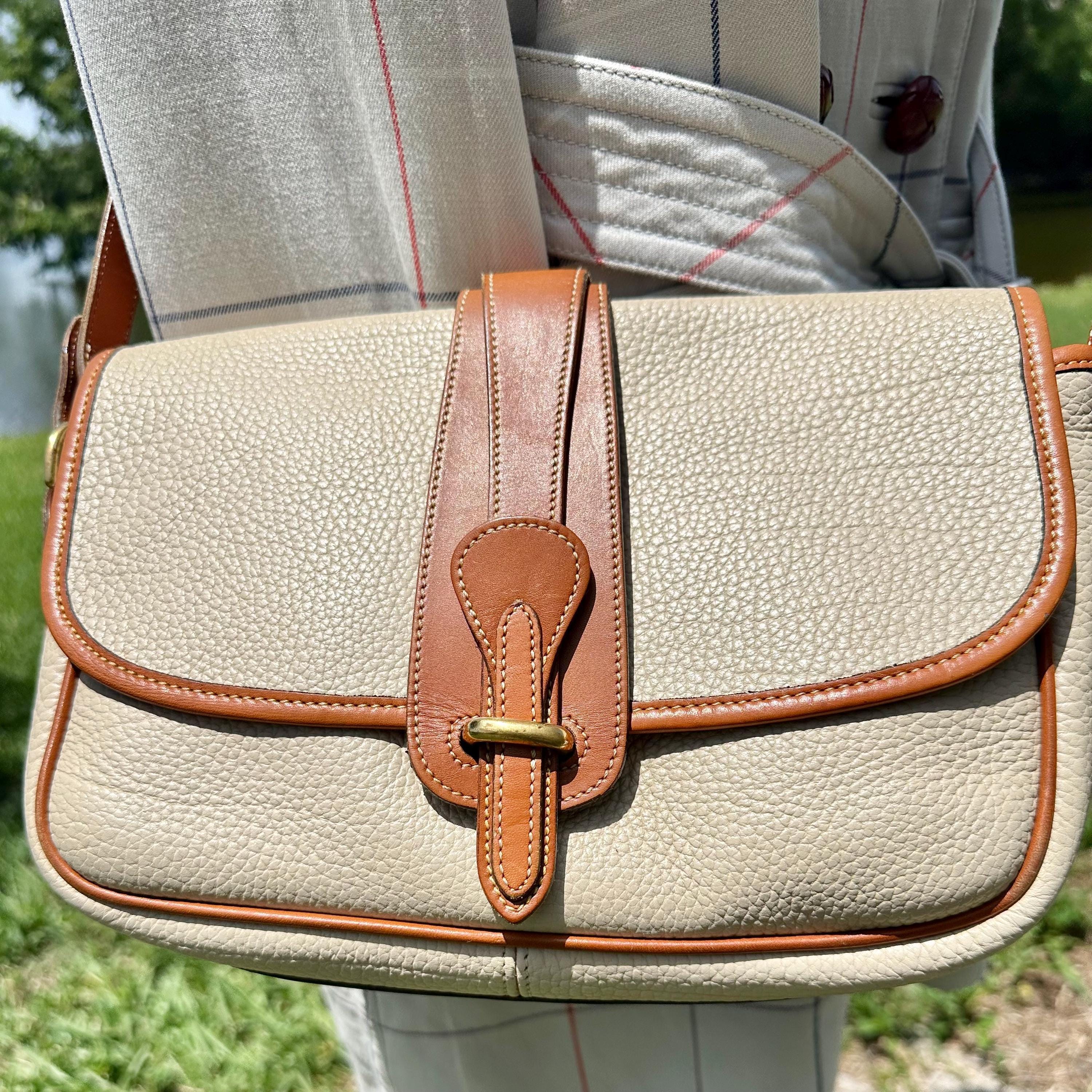Vintage Dooney & Bourke All Weather Leather Equestrian Crossbody