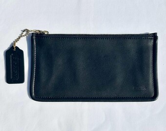 COACH Vintage Skinny Case Cosmetic Travel Pouch USA 1990s