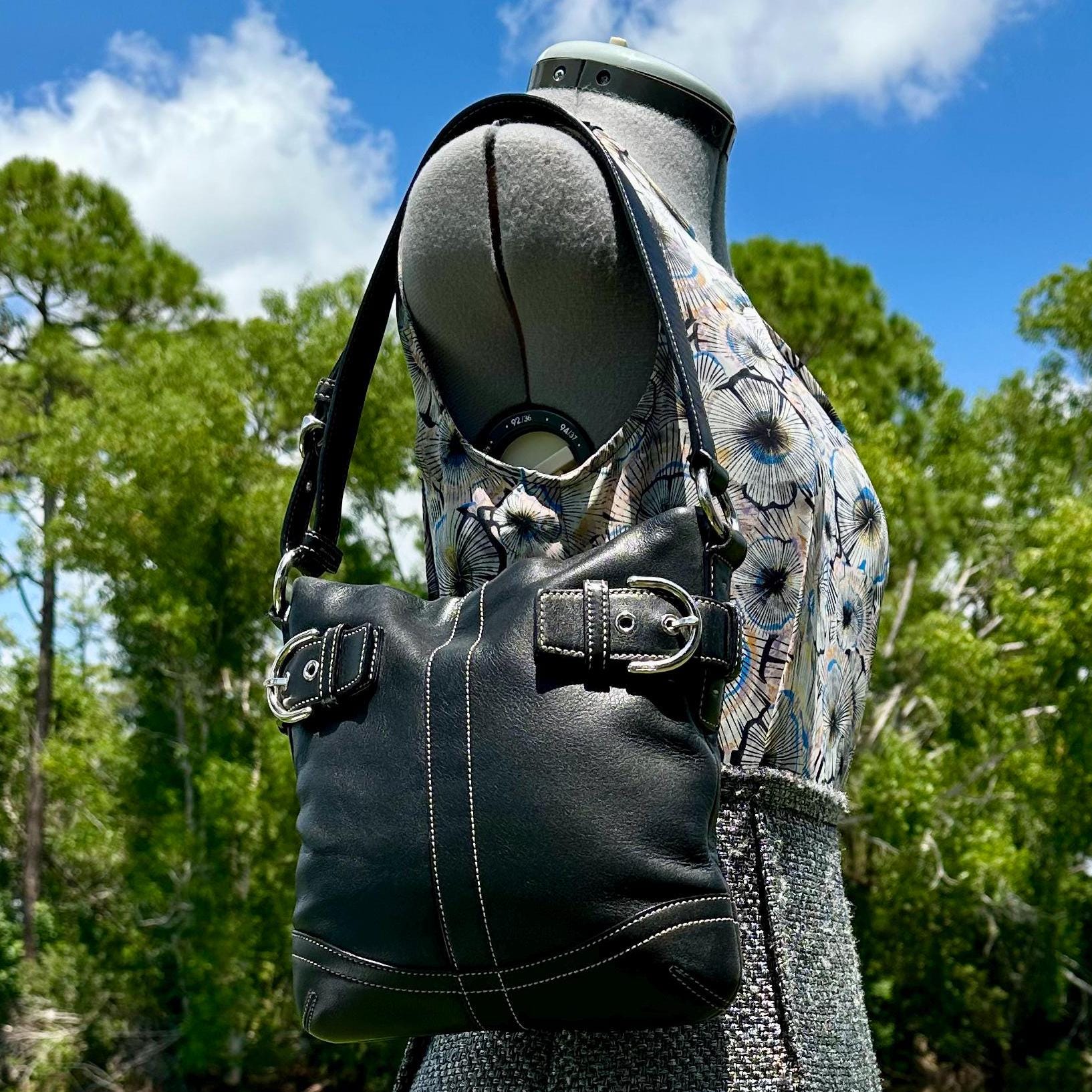 Coach Y2k Leather Bag Small - Etsy Coach Y2k Leather Bag Small - Etsy