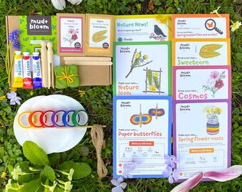 Mud & Bloom April Box: Award-winning monthly children's gardening and nature activity box for 3-8 year olds