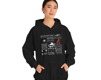 Ew Lyrics Joji Collage Style Artsy Lo-fi Hooded Sweatshirt