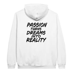 Klassischer Unisex Hoodie Yourheart Passion turns dreams into reality| Gildan® 18500