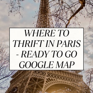 Recomendaciones de tiendas de segunda mano de Google Map de París, buenas para vacaciones, turistas, familias y compras. Mapa personalizado creado por un local.