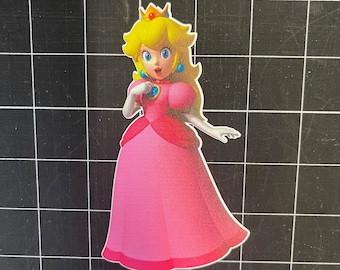 Princess Peach | Super Mario Bros Sticker, Decal, Laptop Sticker, Water Bottle Sticker, Free Shipping, iPad Sticker, Binder, Lunch Box, PC