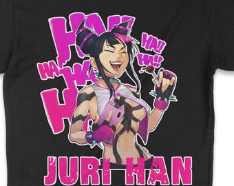 Juri Han Tshirt Street Fighter Arcade shirt Cool tshirt Gaming Tshirt Fighting Game tshirt Streetfighter 2 Gift idea