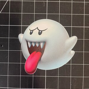 Boo | Super Mario Bros Sticker, Decal, Laptop Sticker, Water Bottle Sticker, Free Shipping, iPad Sticker, Binder, Lunch Box, PC, console