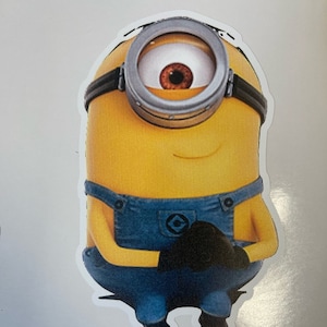 Minions Despicable Me Sticker, Minion Sticker, Laptop Sticker, Water Bottle Sticker, Free Shipping, iPad Sticker, Binder