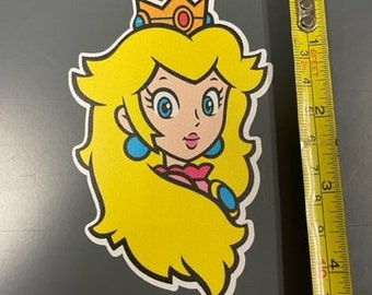 Prinzessin Peach, Super Mario Bros Aufkleber, Abziehbild, Laptop Aufkleber, Wasserflasche Aufkleber, iPad Aufkleber, Sammelmappe, Lunchbox, Telefon