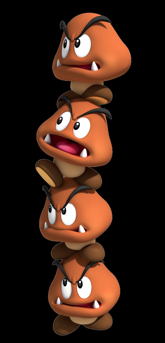 クリボーキノコ | スーパーマリオブラザーズ ステッカー、デカール