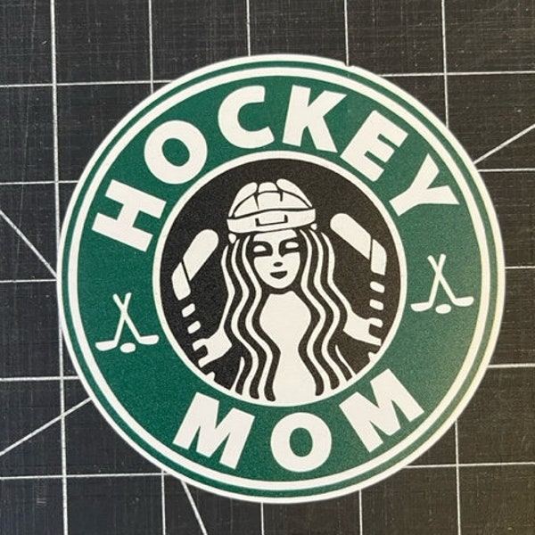 Hockey Mom Sticker Decal Mom sticker Car Sticker hockey sticker tumbler decal sticker gift for mom gift for her laptop sticker coffee mom