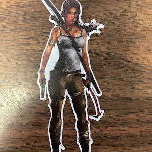 Lara Croft | Lara Croft Sticker | Lara Croft Decal | Vinyl Printed Decal | Tumbler Sticker | Water Bottle Decal | Waterproof Sticker