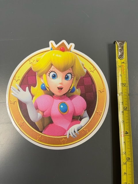 PRINCESS PEACH Vinyl Decal from Super Mario Bros. Choose a -  Portugal