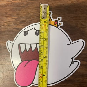 King Boo Super Mario Bros Sticker, Decal, Laptop Sticker, Water Bottle Sticker, Free Shipping, iPad Sticker, Binder, Lunch Box, Phone, PC image 2