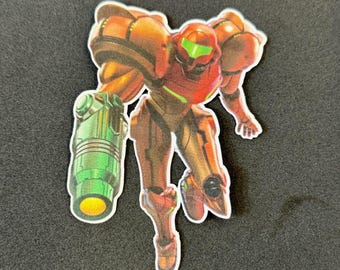 metroid samus, samus sticker, og metroid classic gaming