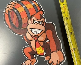 Esel Kong | Classic Arcade Vinyl Aufkleber, Aufkleber, Laptop Aufkleber, Wasserflasche Aufkleber, kostenloser Versand, Binder Aufkleber, Lunch Box Aufkleber