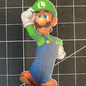 Luigi | Super Mario Bros Sticker, Decal, Laptop Sticker, Water Bottle Sticker, Free Shipping, iPad Sticker, Binder, Lunch Box, Phone, PC