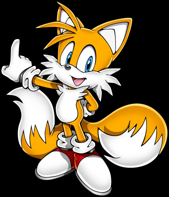 Hyper Super Tails Retro Cute Sticker