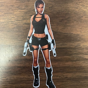 Lara Croft | Lara Croft Sticker | Lara Croft Decal | Tumbler Sticker | Water Bottle Decal | Waterproof Sticker | Laptop Sticker | Stickers