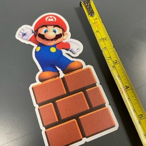 Mario | Super Mario Bros Sticker, Decal, Laptop Sticker, Water Bottle Sticker, Free Shipping, iPad Sticker, Binder, Lunch Box, PC