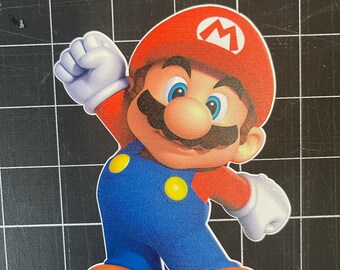 Mario | Super Mario Bros Sticker, Decal, Laptop Sticker, Water Bottle Sticker, Free Shipping, iPad Sticker, Binder, Lunch Box, PC tower