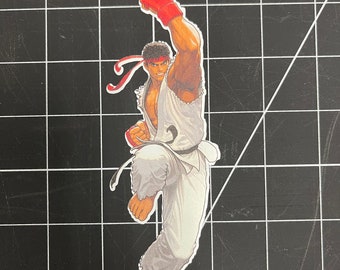 Ryu Hadoken Street Fighter klistermärke dekal laptop klistermärke vattenflaska fraktfritt bildekal matlåda klistermärke arkadskåp dekal