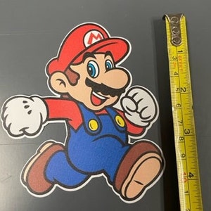 Mario | Super Mario Bros Sticker, Decal, Laptop Sticker, Water Bottle Sticker, Free Shipping, iPad Sticker, Binder, Lunch Box, PC, console