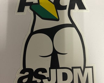 F As JDM Sticker | Car Decal, JDM Decals, Japanese Car Decals , Kanji Sticker, Car Window Sticker, Car Bumper Stickers, Laptop Sticker, ipad