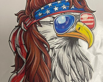 Uncle Sam Eagle Sticker | Car Decal, 4th of July, USA, Convoy Sticker, Car Window Sticker, Car Bumper Sticker, Laptop Sticker, ipad stick