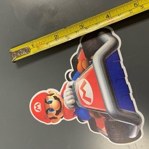 Mario Kart Sticker, Super Mario Bros Sticker, Decal, Laptop Sticker, Water Bottle Sticker, Mario Kart, iPad Sticker, Binder, Lunch Box