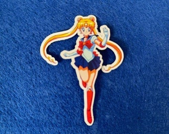 Naklejka Sailor Moon Anime Różdżka Usagi Tsukino Luna Cat Sailor Moon Prism Power Magical Girl Scouts Chibi Moon Crystal Magical Girl