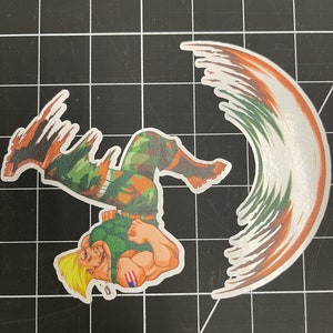 VEGA Street Fighter Sticker Decal Laptop Sticker Water Bottle 