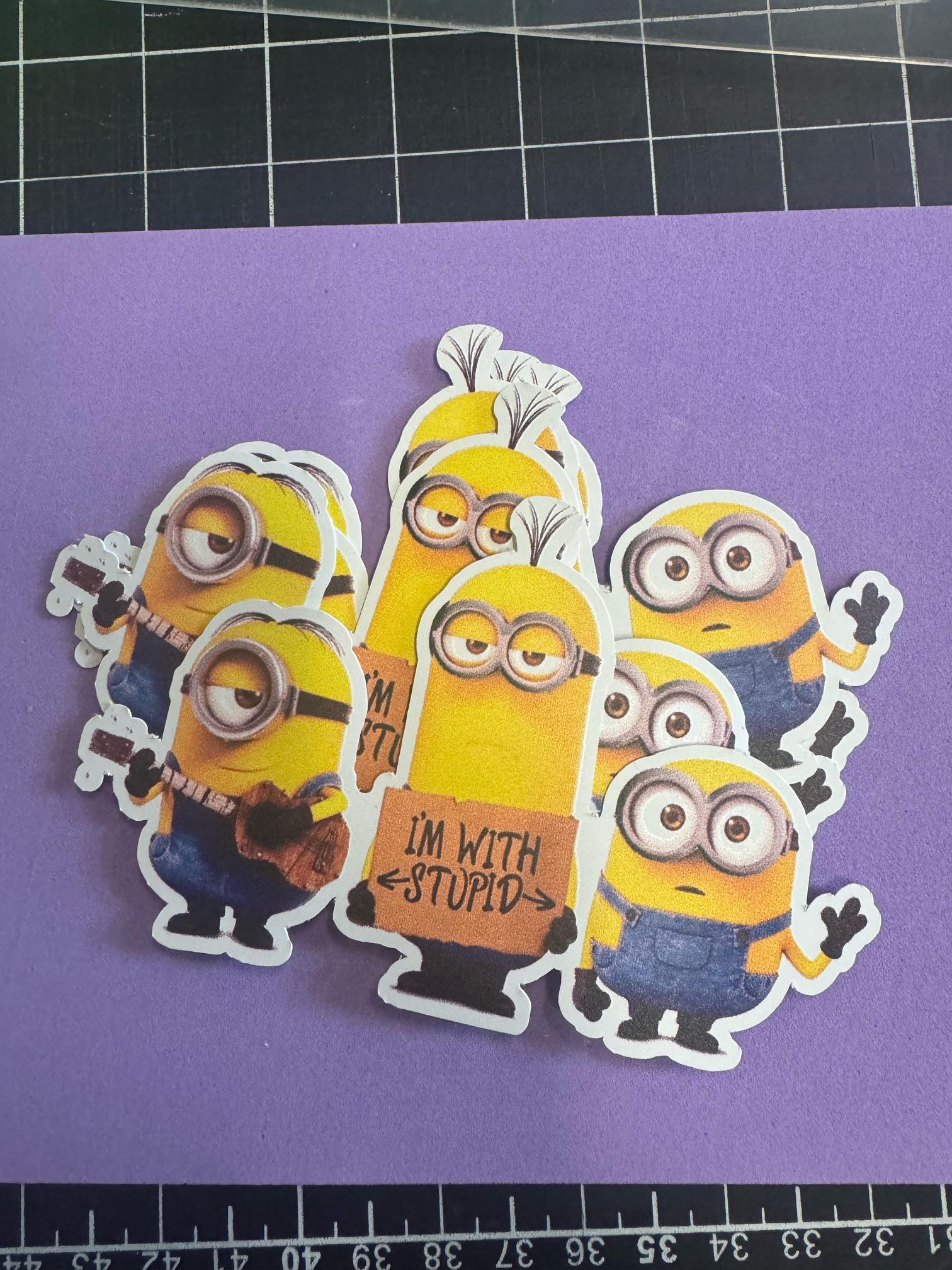 Minions Being Silly | Despicable Me Sticker, Minion Sticker, Laptop ...