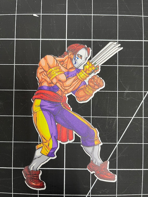 VEGA Street Fighter Sticker Decal Laptop Sticker Water Bottle 